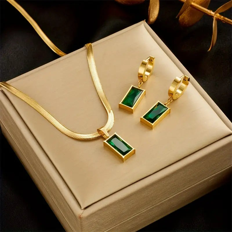 Lunara™ | 18K Gouden Sieradenset