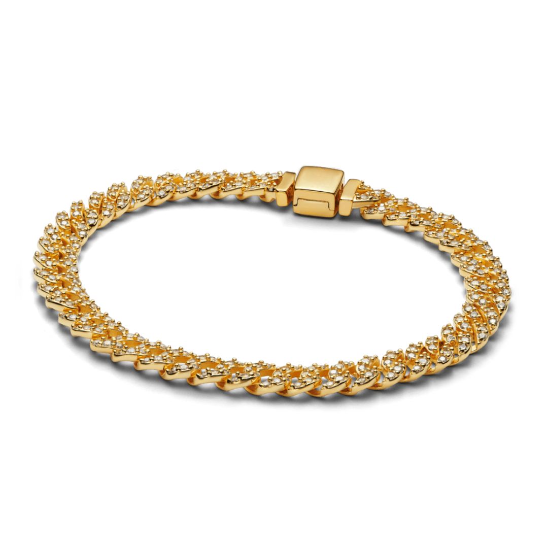 Cubo™ | 18K Gouden Moissaniet Cubaanse Armband