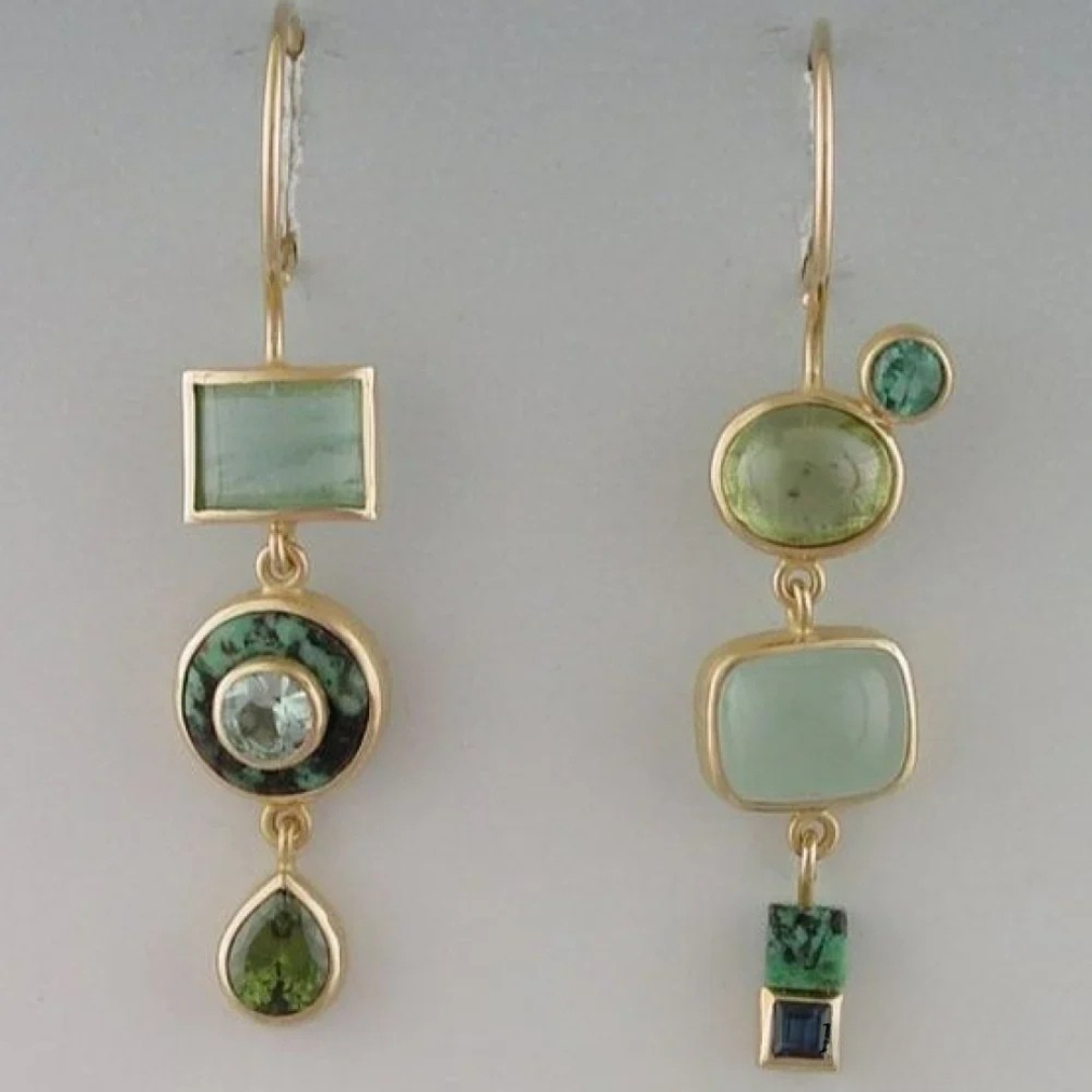 Emeralda™ | Elegante Groene Bengelende Oorbellen