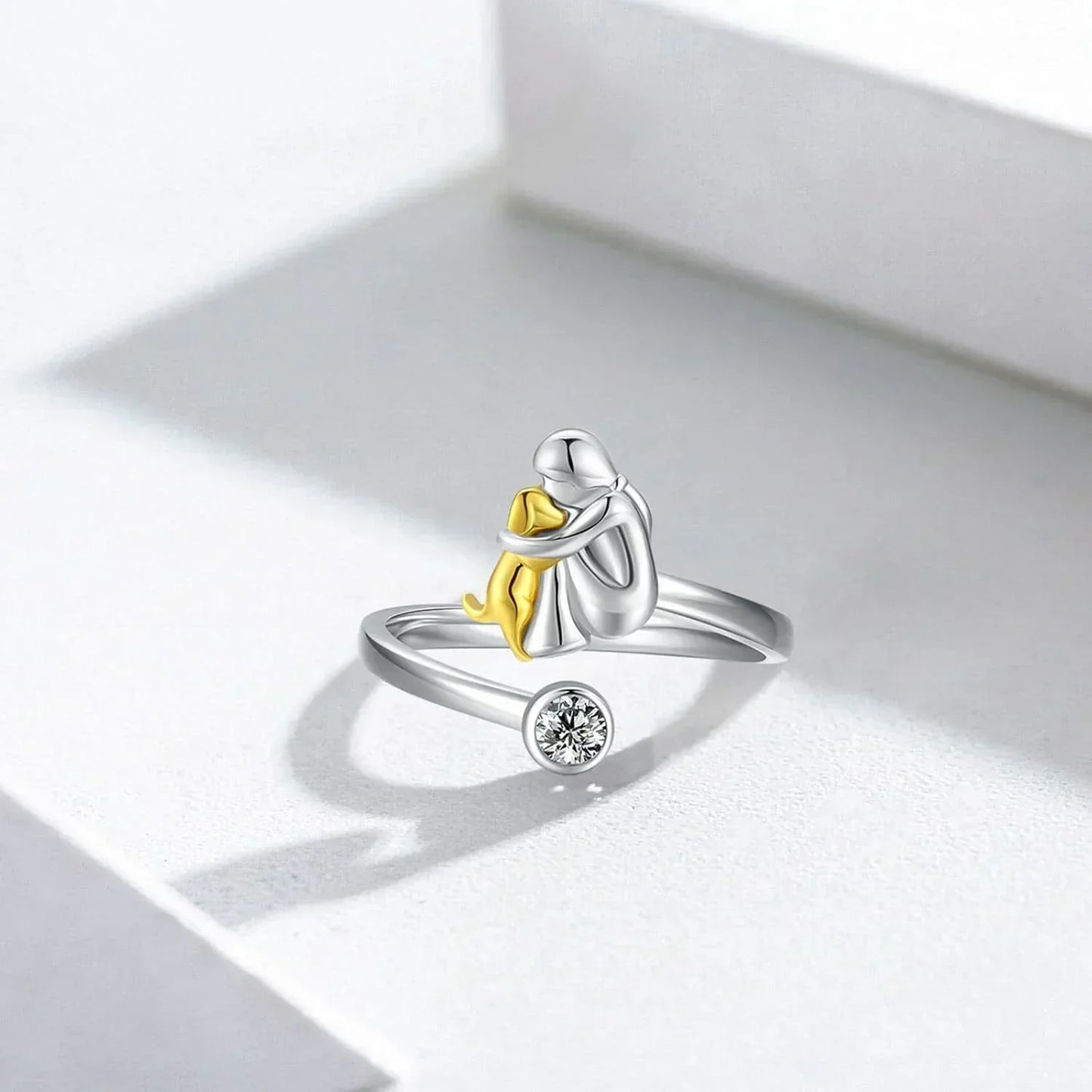 Hayley™ | Verstelbare Sterling Zilveren Bond Ring