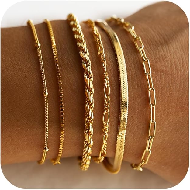 Vernetta™ | 16K Gouden Armbandenset