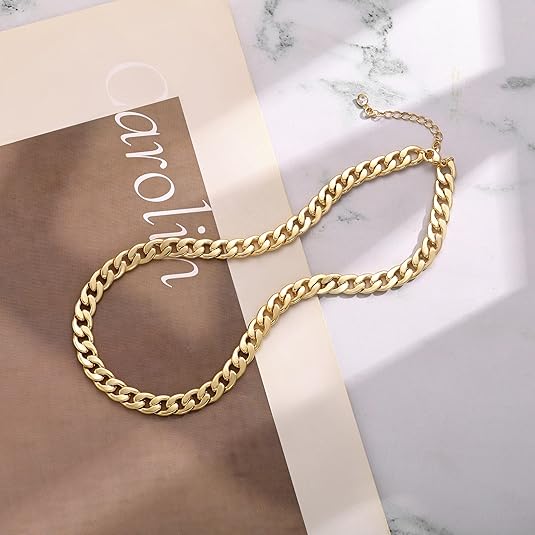 Cavaro™ | 18K Gouden Chunky Cubaanse Schakelketting