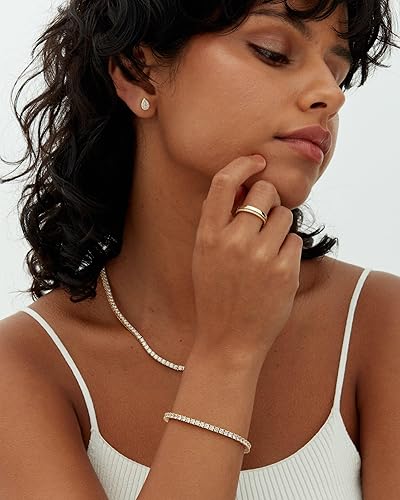 Lustra™ | 18K Gouden Moissaniet Tennisarmband