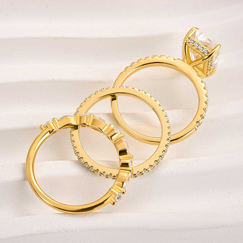 Jaily™ | 18K Gouden 3-delige Trouwringenset