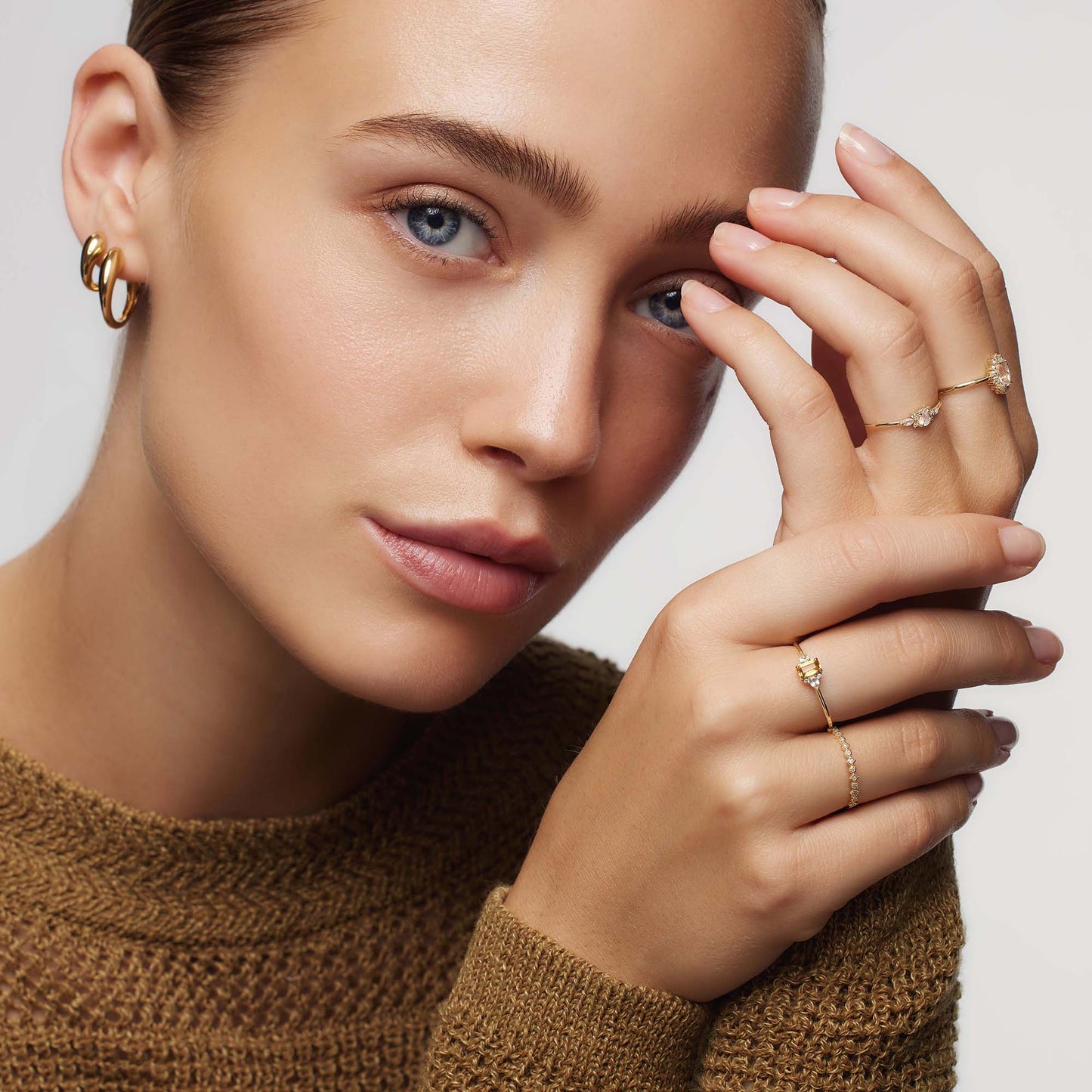 Muse™ | 14K Gouden Maansteen Ring