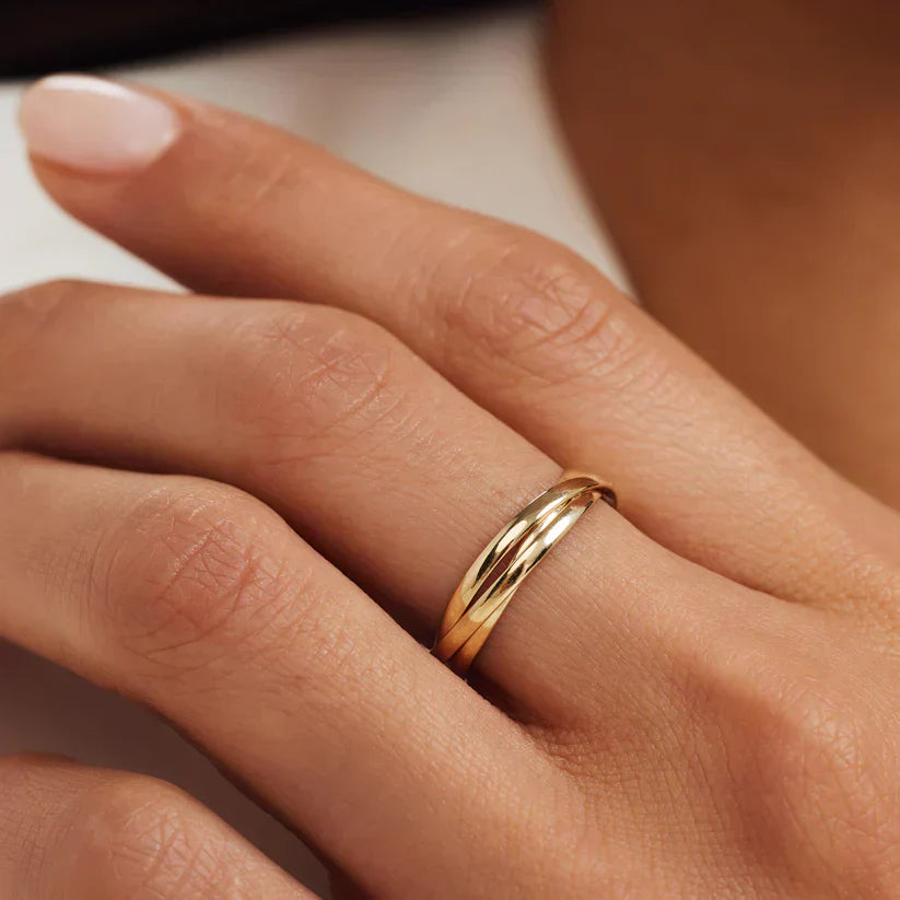 Lena™ | 14K Gouden Trielle Ring