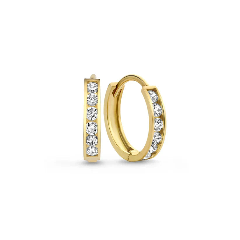 Brillane™ | 14K Gouden Stenen Oorbellenset