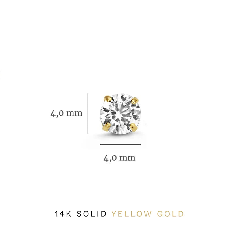 Larmes™ | 14K Gouden Stenen Oorbellenset