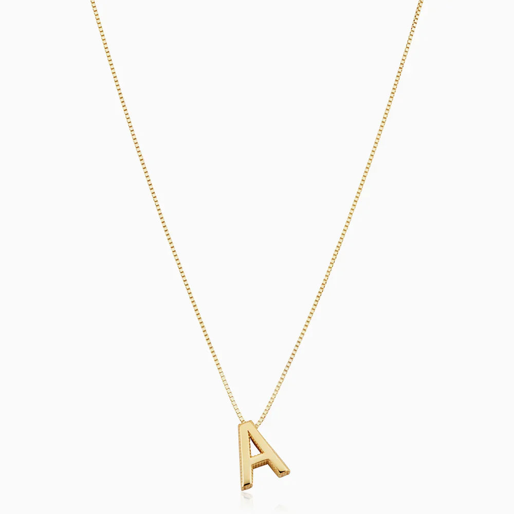 LoveNote™ | 18K Gouden Letter Initiaal Ketting