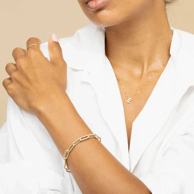 LoveNote™ | 18K Gouden Letter Initiaal Ketting