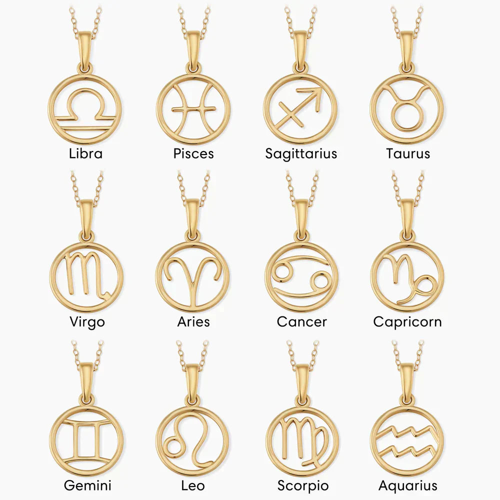 Zodia™ | 18K Gouden Dierenriemteken Ketting