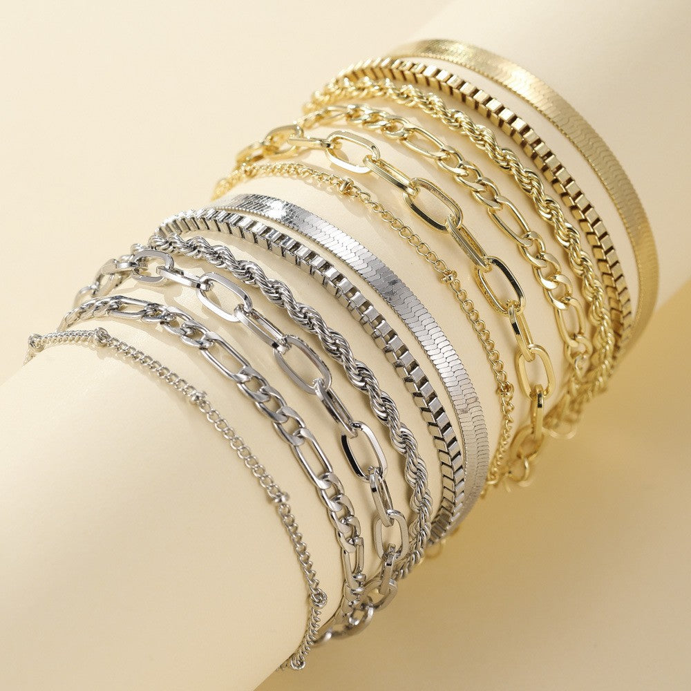 Ellis™ | 16K Gouden Armbandenset
