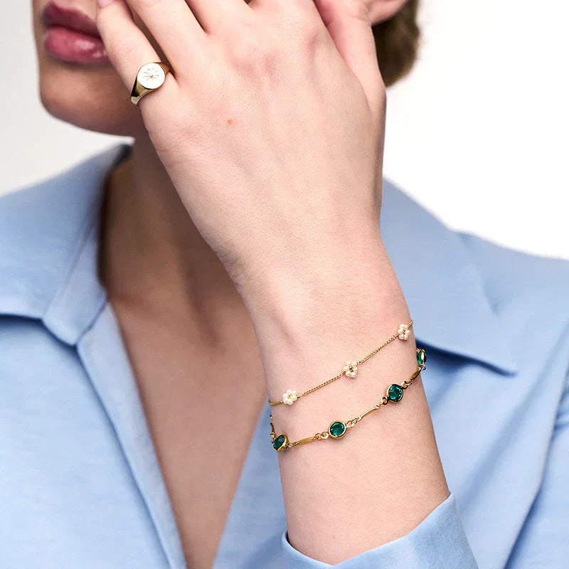 Emeralda™ | 18K Gouden Schakelketting Armband