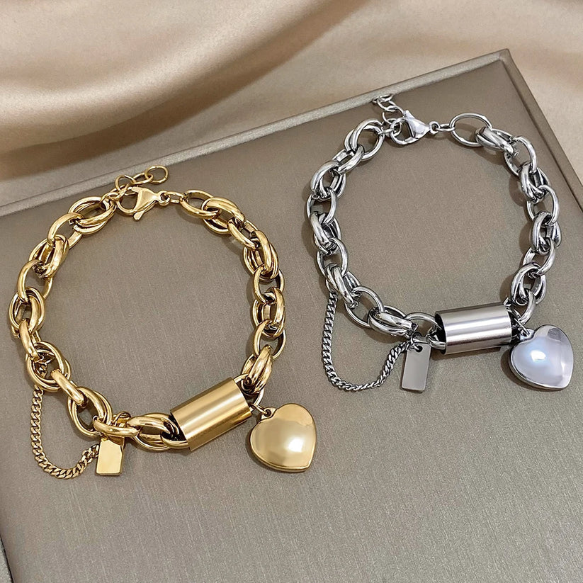 Heartened™ | 18K Gouden Chunky Armband