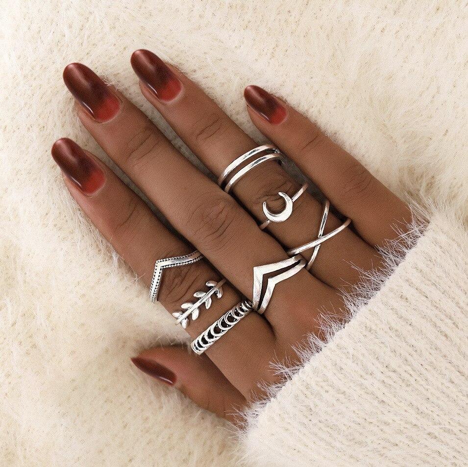 Alisa™ | Unieke Handgemaakte Zilveren Ringen Set