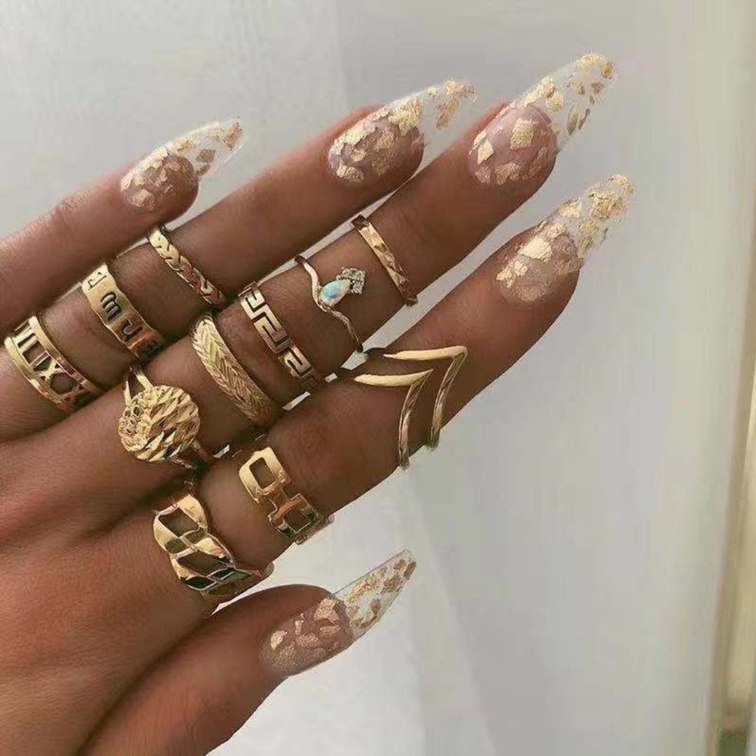 Alisa™ | Unieke Handgemaakte Zilveren Ringen Set