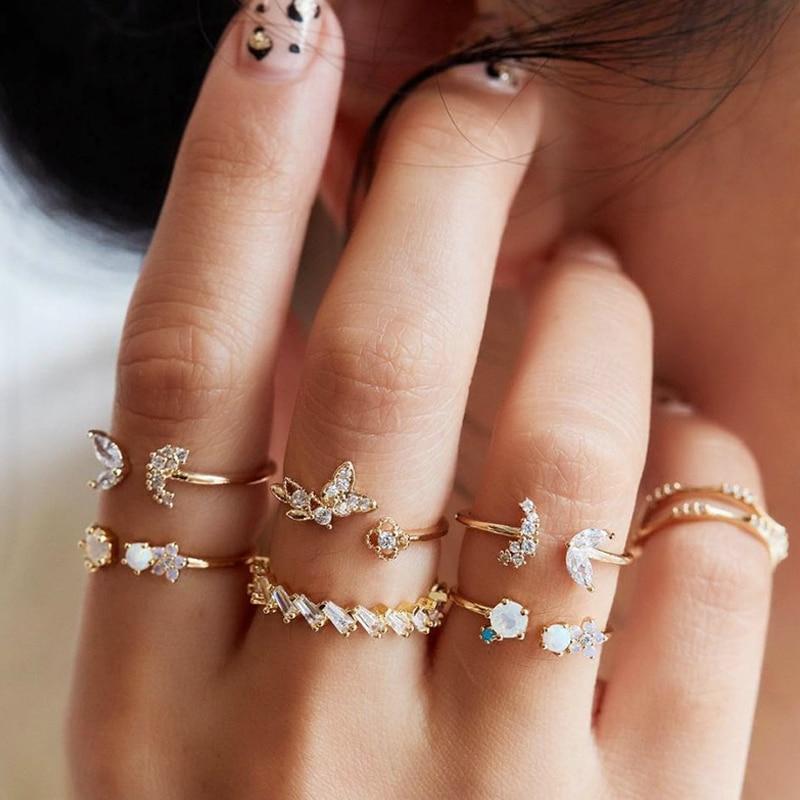 Alisa™ | Unieke Handgemaakte Zilveren Ringen Set