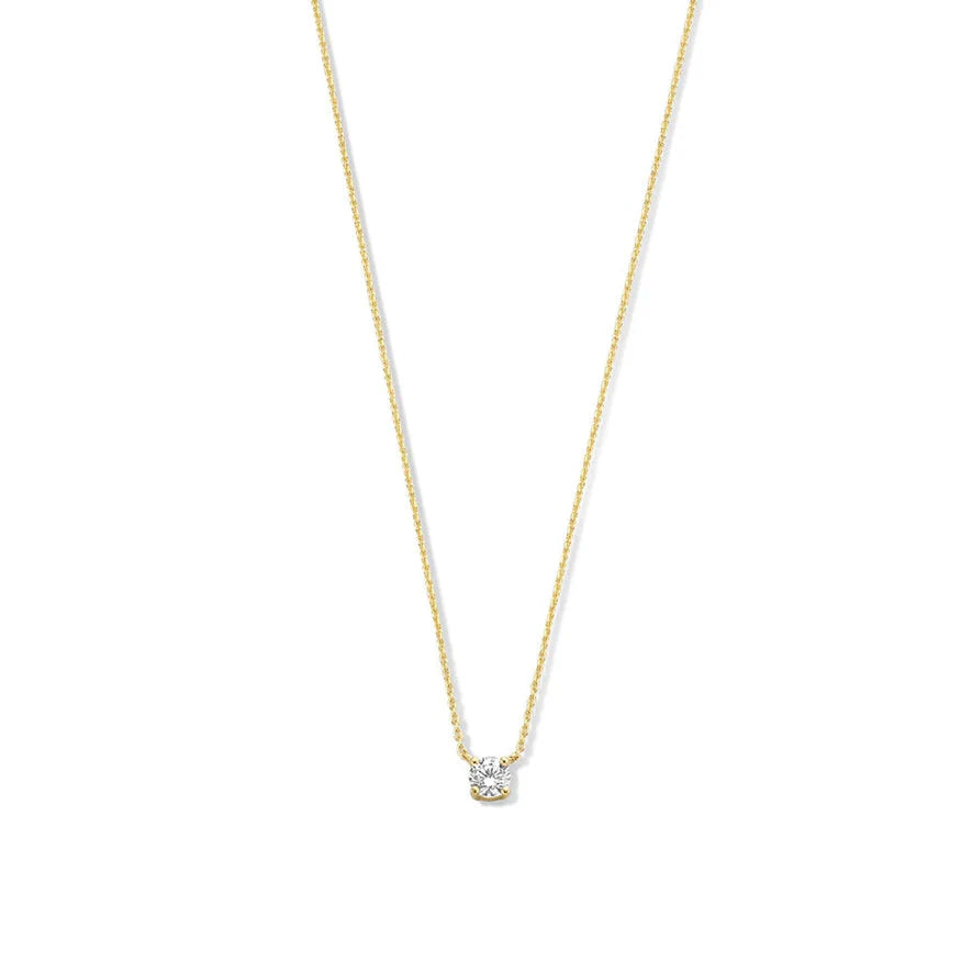 Clea™ | 14K Gouden Moissaniet Steenketting