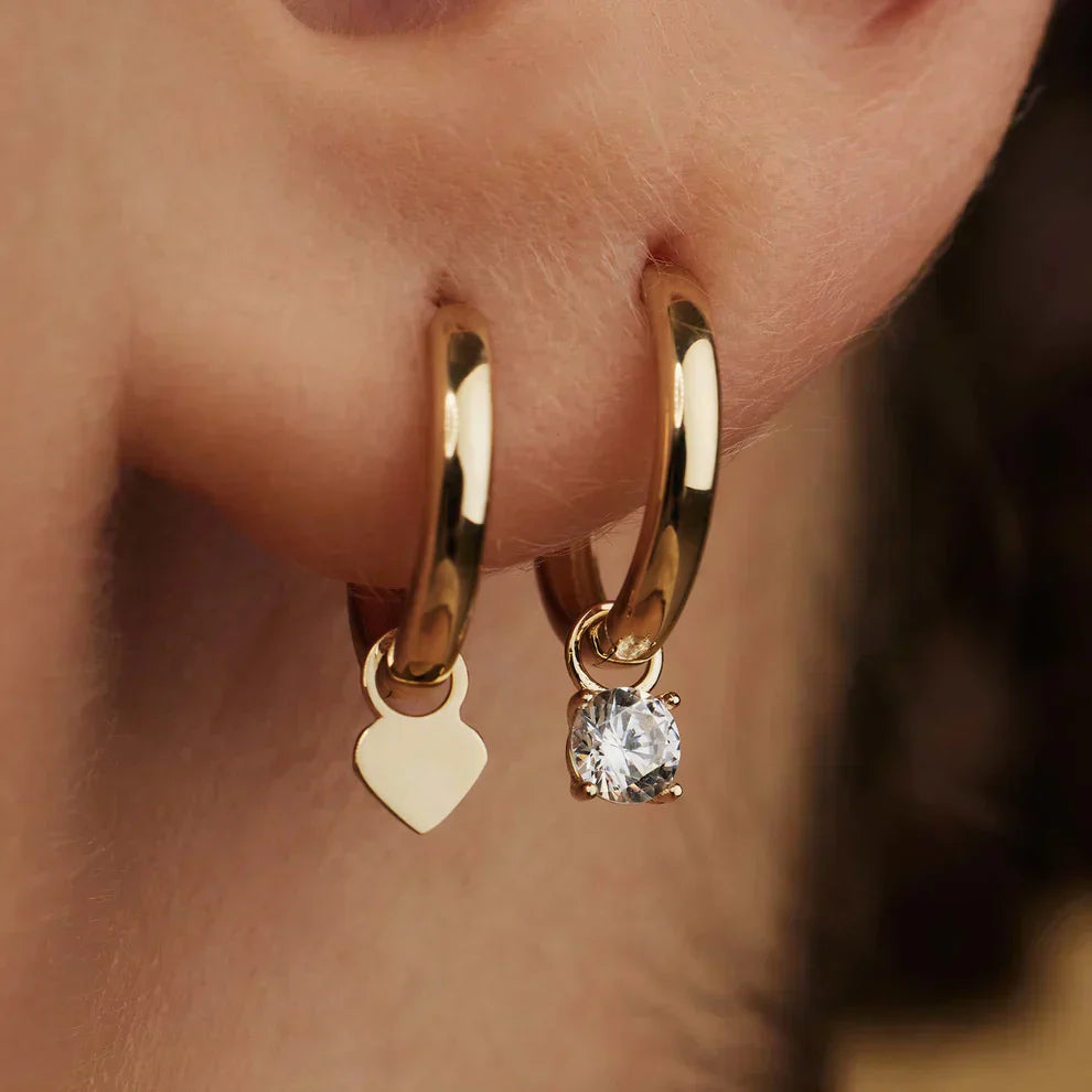 Celeste™ | 14K Gouden Steen Hoepels