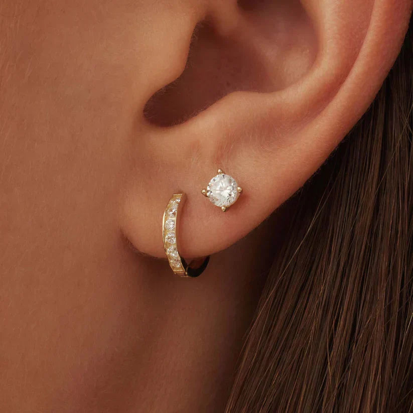 Brillane™ | 14K Gouden Stenen Oorbellenset