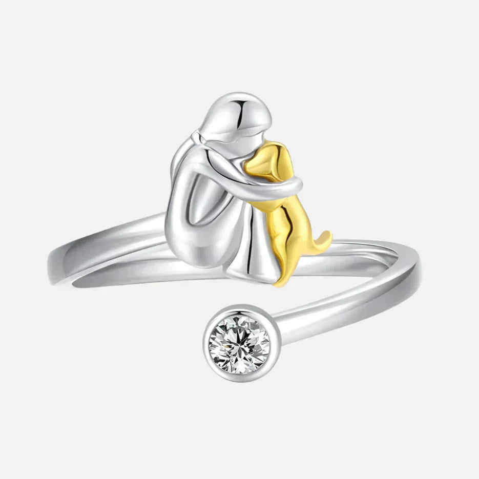 Hayley™ | Verstelbare Sterling Zilveren Bond Ring