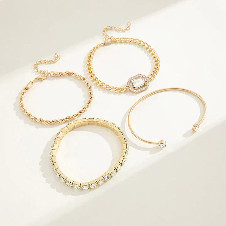 Domitia™ | 18K gouden Calvina armbandenset