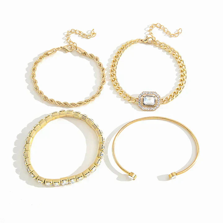 Domitia™ | 18K gouden Calvina armbandenset
