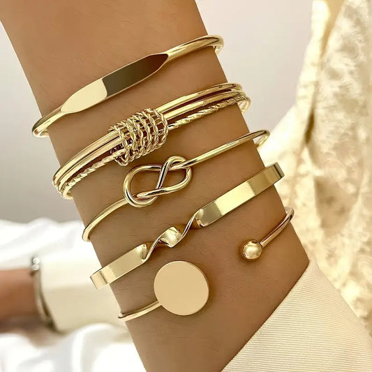 Knotted™ | 18K Gouden Elegance Armbandenset