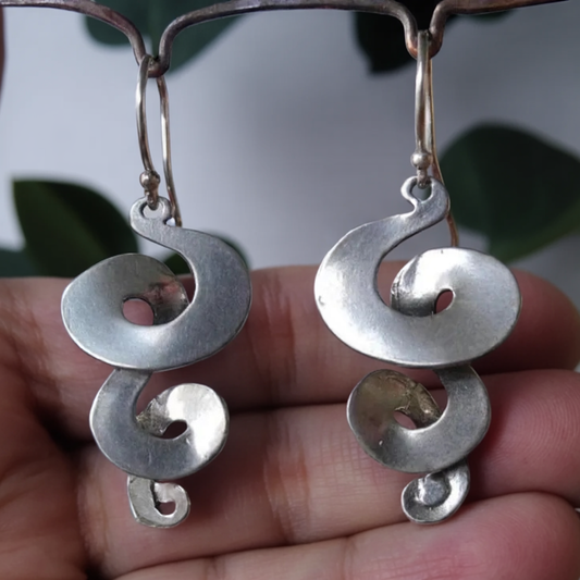 SilverLoom™ | Vintage Spiraal Oorbellen