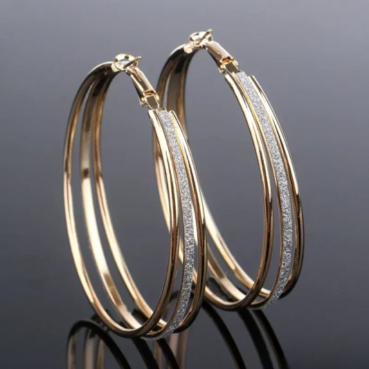 Luna™ | Vintage Gouden Glanzende Hoepel Oorbellen