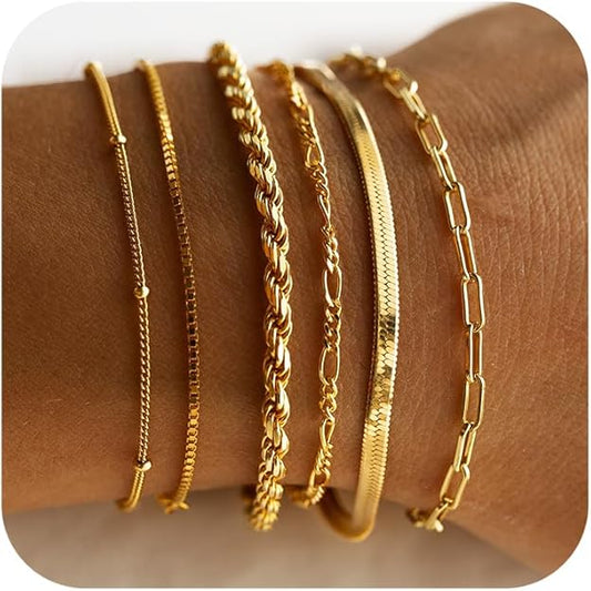 Vernetta™ | 16K Gouden Armbandenset