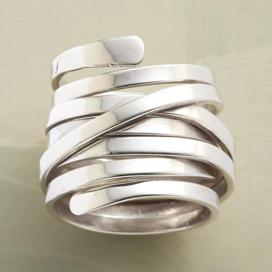 Apollo™ | Dikke Zilveren Laag Ring