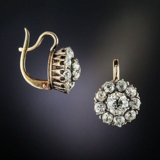 Aurora™ | Vintage Gouden Oorbellen met Edelsteen Inleg