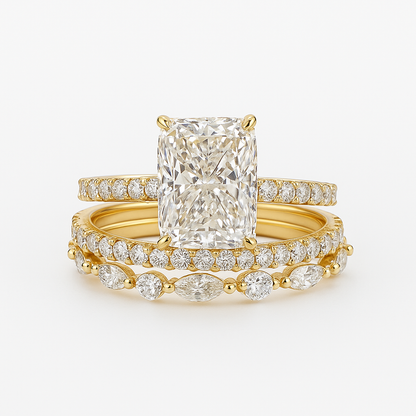 Jaily™ | 18K Gouden 3-delige Trouwringenset