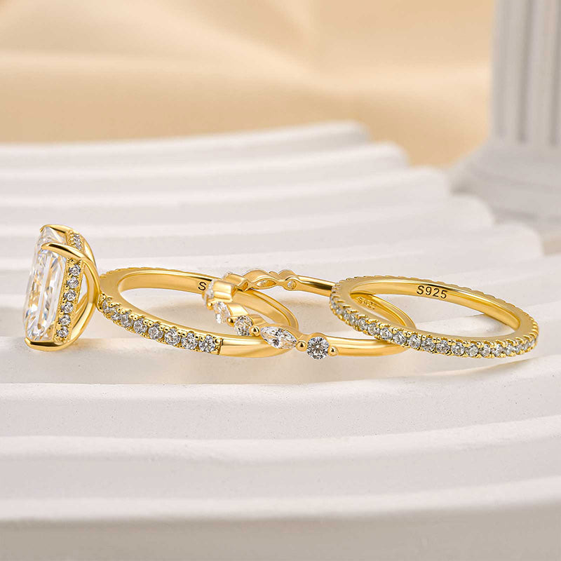 Jaily™ | 18K Gouden 3-delige Trouwringenset