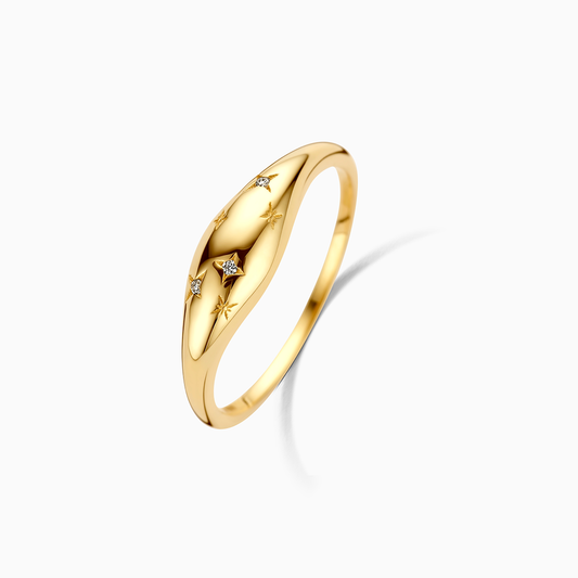 Dome™ | 14K Gouden Diamanten Ring