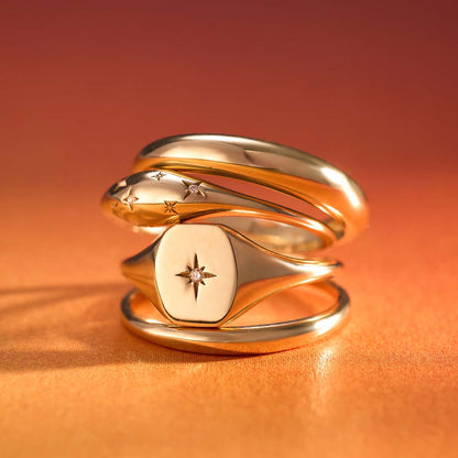 Dome™ | 14K Gouden Diamanten Ring