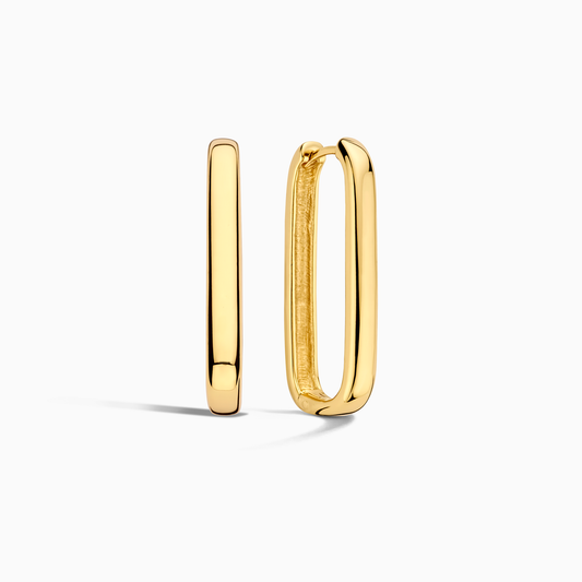 Icona™ | 18K Gouden Grote Hoepeloorbellen
