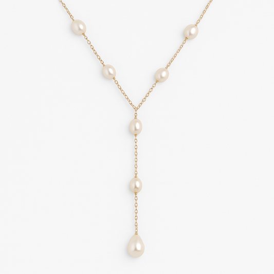 Evelina™ | Vintage Hangende Parelketting