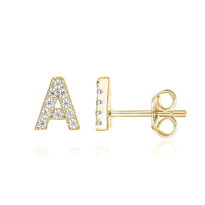 Initial™ | 16K Gouden Enkelvoudige Oorbel