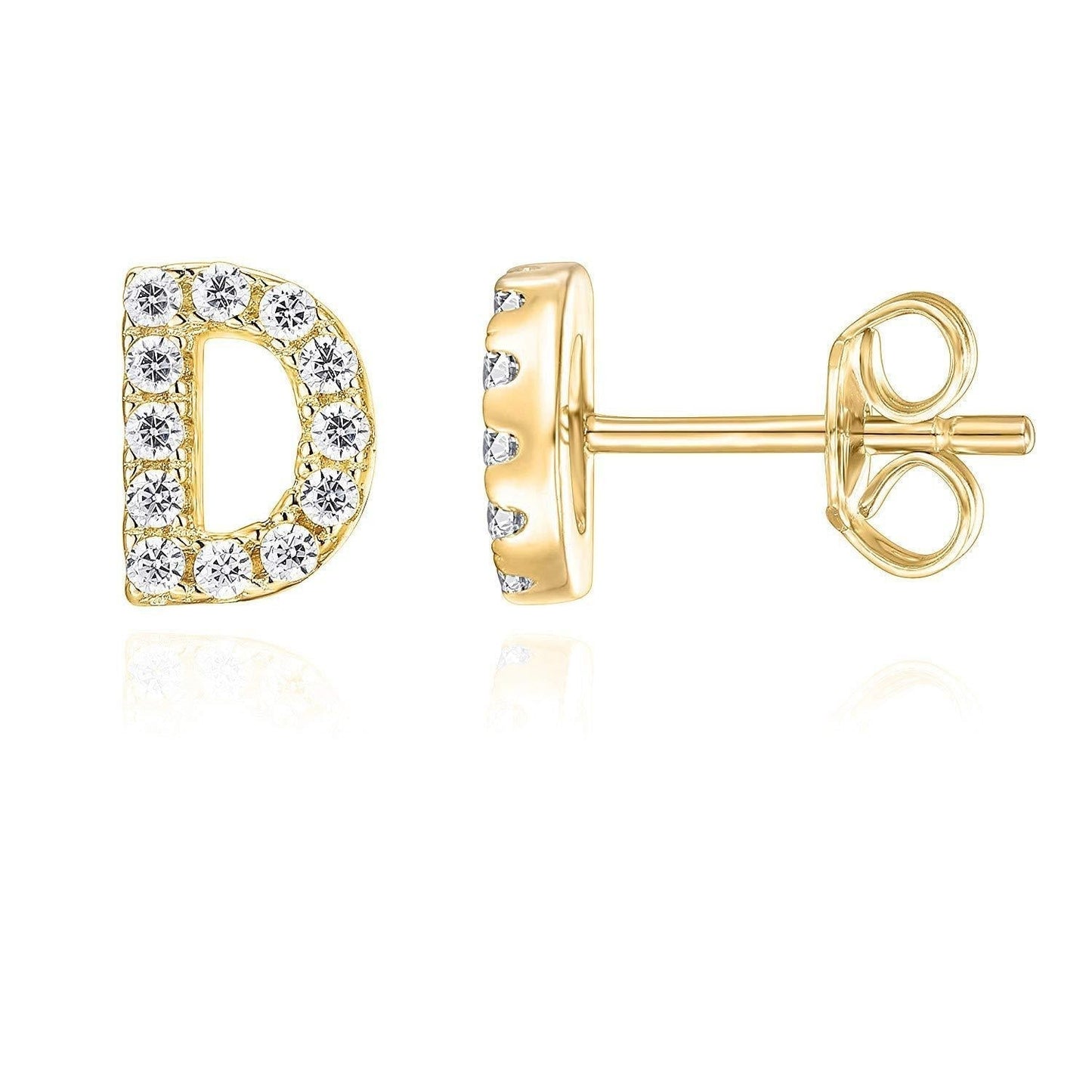 Initial™ | 16K Gouden Enkelvoudige Oorbel