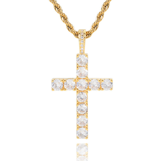 Faith™ | 18K Gouden Moissaniet Kruis Ketting