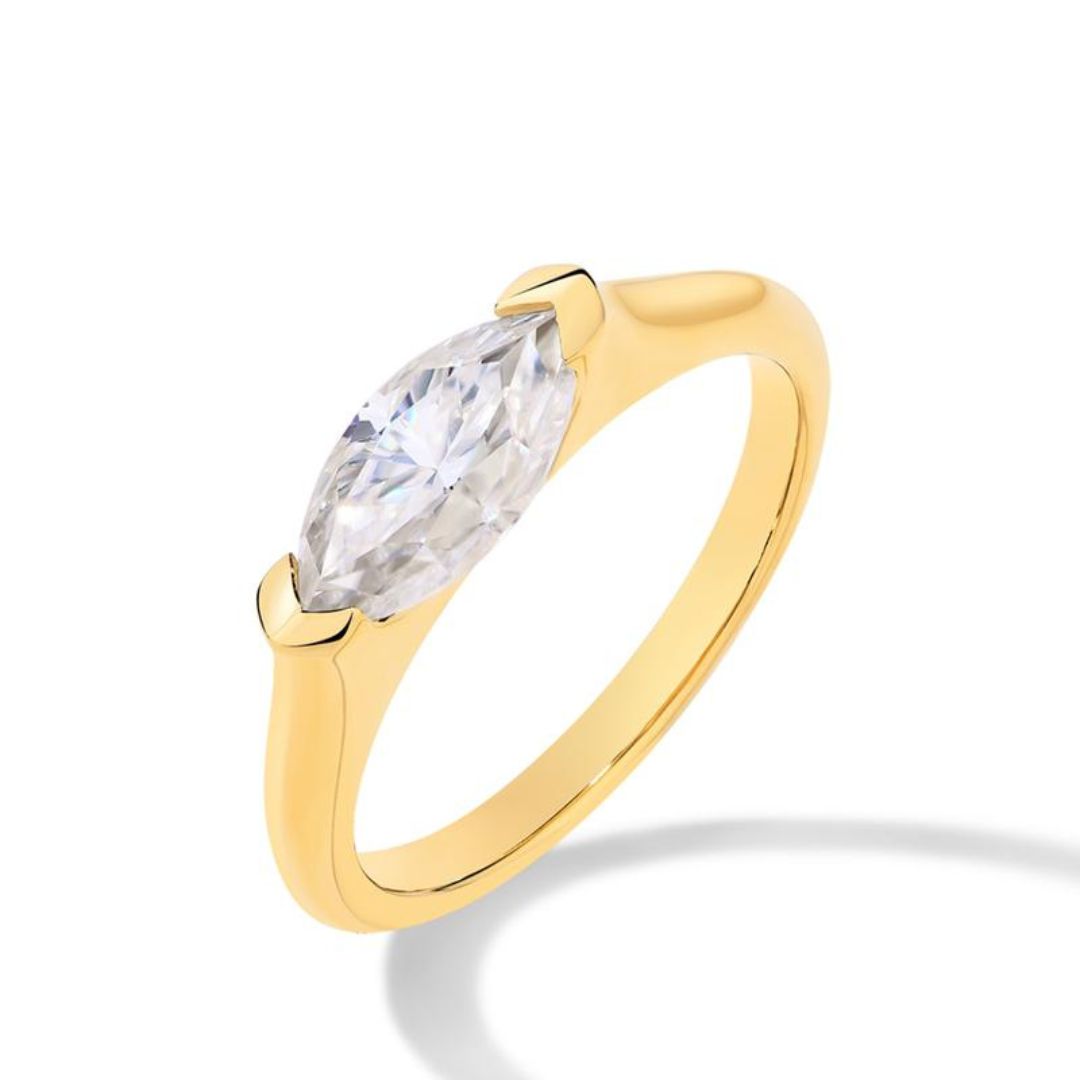 Hailey™ | 18K Gouden Playa Dunne Ring