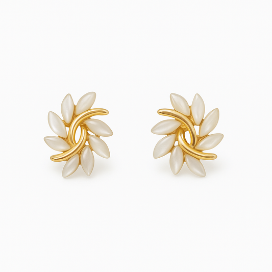 Lila™ | Elegante Witte Opaaloorbellen voor Dames