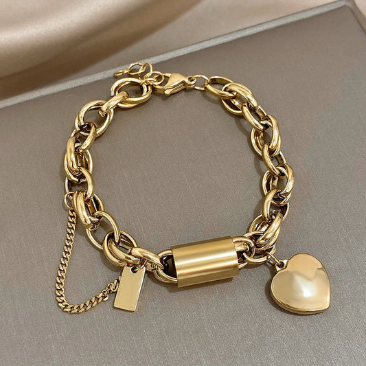 Heartened™ | 18K Gouden Chunky Armband
