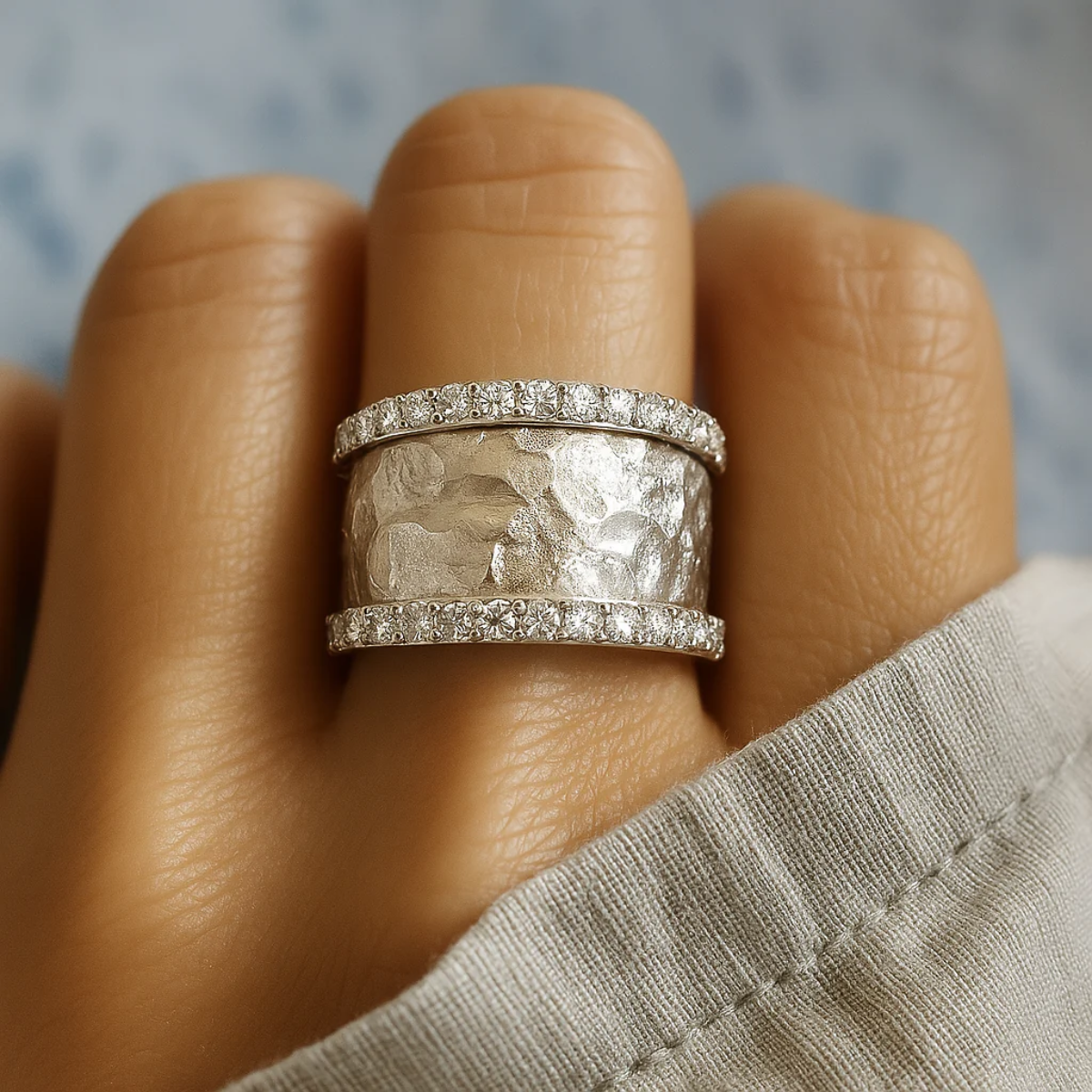 Lina™ | Vintage Zilveren Zirkonia Ring voor Dames