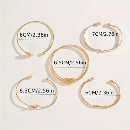 Knotted™ | 18K Gouden Elegance Armbandenset
