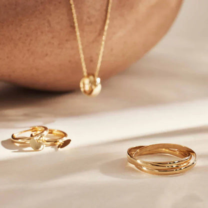 Lena™ | 14K Gouden Trielle Ring