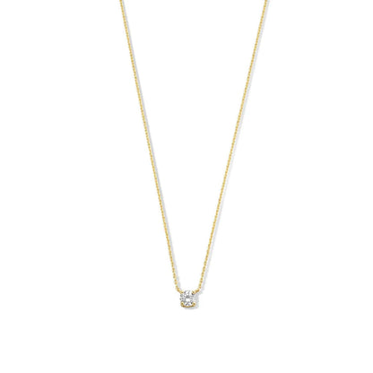 Clea™ | 14K Gouden Moissaniet Steenketting