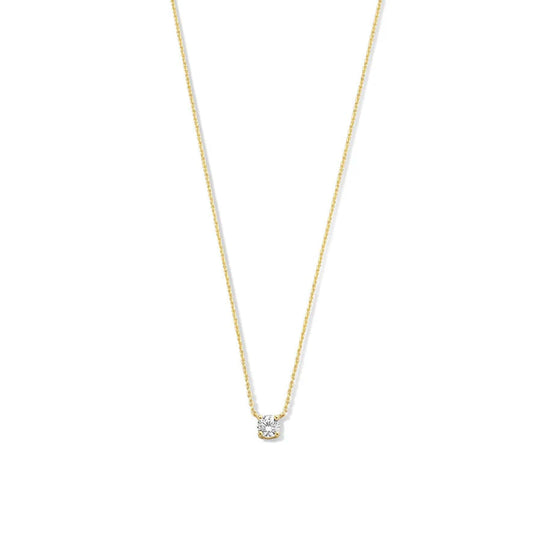Clea™ | 14K Gouden Moissaniet Steenketting